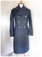 VINTAGE 70’s 80’s RAF ROYAL AIR FORCE MILITARY GREATCOAT GREAT COAT OVERCOAT 38 40L