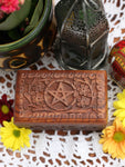 Hand-made Indian Wooden Box Pentagram - Penny Bizarre - 1