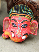 Ceramic Indian Ganesh Elephant Wall Hanging Mask - Penny Bizarre - 2