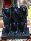 Resin Three Wise Monkey Figures Hear See Speak No Evil - Penny Bizarre - 2