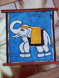 Hand Made Indian Elephant Om Batik Wall Hanging - Penny Bizarre - 10