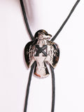 Hand Crafted Navajo Eagle Bootlace Bolo Tie Western Necklace - Penny Bizarre - 2