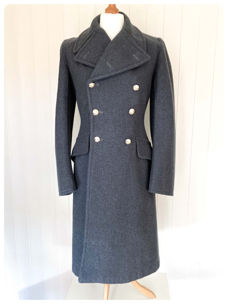 VINTAGE 50 s RAF ROYAL AIR FORCE MILITARY GREATCOAT GREAT COAT