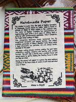 Hand Made Nepalese Bhutani Woven Fabric Notebook Pocket Book - Penny Bizarre - 3