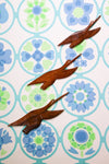 Rustic Vintage Hand Crafted Wooden Indian Flying Birds - Penny Bizarre - 1