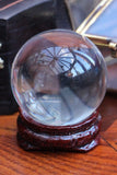 Mini Crystal Ball With Wooden Stand 40mm - Penny Bizarre - 2
