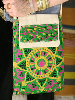 Indian Silk & Cotton Mandala iPad Notebook Bag - Penny Bizarre - 3