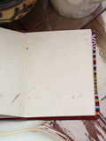 Hand Made Nepalese Bhutani Woven Fabric Notebook Pocket Book - Penny Bizarre - 4