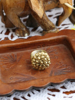 Hand Crafted Vintage Indian Wirework Flower Ring (Gold) - Penny Bizarre - 2