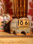 Wooden Indian Elephant Calendar - Penny Bizarre - 1