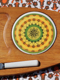 1970's Funky Mandala Tile Cheese Board & Knife - Penny Bizarre - 2