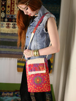 Indian Silk & Cotton Mandala iPad Notebook Bag - Penny Bizarre - 1