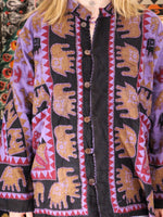 Elephant Parade Hand Made Indian Tapestry Jacket - Penny Bizarre - 4