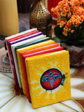 Hand Made Nepalese Embroidered Tie Dye Notebook - Penny Bizarre - 1