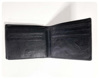 ORIGINAL VINTAGE 00’s BLACK GENUINE LEATHER BIFOLD WALLET BY HANDMADE RUBENSTIEN