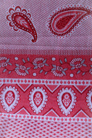 Vintage Paisley Hearts Tapestry Throw Blanket - Penny Bizarre - 2