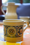 1970's Kiln Craft Bacchus Mugs Cups x 4 - Penny Bizarre - 4