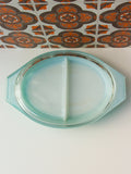 1960's Pyrex Snowflake Lidded Divided Cooking Serving Dish - Penny Bizarre - 5