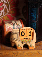 Wooden Indian Elephant Calendar - Penny Bizarre - 3