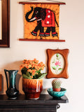 Hand Made Indian Elephant Om Batik Wall Hanging - Penny Bizarre - 4