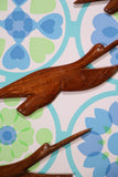 Rustic Vintage Hand Crafted Wooden Indian Flying Birds - Penny Bizarre - 2