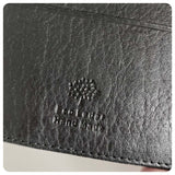 ORIGINAL VINTAGE 00’s BLACK GENUINE LEATHER BIFOLD WALLET BY HANDMADE RUBENSTIEN