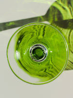 1970's Green Wine Glasses x 2 - Penny Bizarre - 3