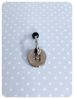 CUTE KITSCH RETRO BUTTON SURGICAL STEEL NAVEL BELLY BAR RING BOHO BODY PIERCING