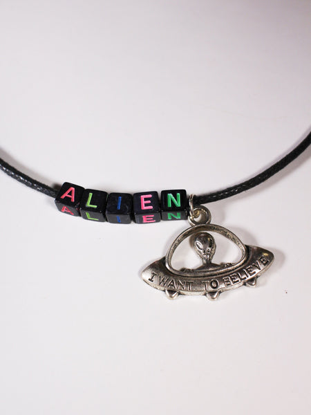 Hand Crafted Alien Necklace - Penny Bizarre - 1