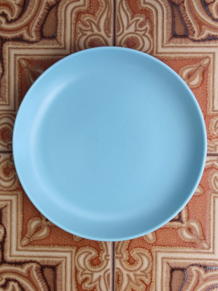 1960/70's Poole Pottery Twintone Sky Blue Dove Grey Tea Side Plate - Penny Bizarre - 1