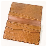 ORIGINAL VINTAGE 1970’s DEEP TAN BROWN GENUINE SNAKESKIN LEATHER WALLET