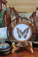 Vintage 70's Hand-made Butterfly & Bamboo Bowl - Penny Bizarre - 1
