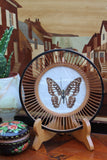 Vintage 70's Hand-made Butterfly & Bamboo Bowl - Penny Bizarre - 1