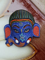 Ceramic Indian Ganesh Elephant Wall Hanging Mask - Penny Bizarre - 3
