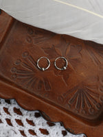 Hand Crafted 925 Sterling Silver Balinese Hoop Earrings 10mm - Penny Bizarre - 2