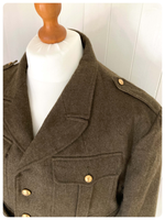 VINTAGE 40’s 50’s FRENCH ARMY MILITARY FORMAL DRESS UNIFORM CROP SHORT TUNIC JACKET L