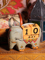 Wooden Indian Elephant Calendar - Penny Bizarre - 5