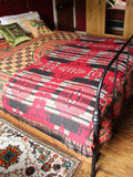 Nepalese Aztec Wool Throw Blanket Shawl - Penny Bizarre - 4