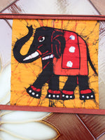 Hand Made Indian Elephant Om Batik Wall Hanging - Penny Bizarre - 12