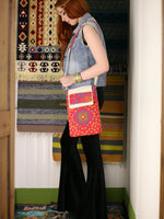 Indian Silk & Cotton Mandala iPad Notebook Bag - Penny Bizarre - 2