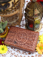Hand-made Indian Wooden Box Om - Penny Bizarre - 2