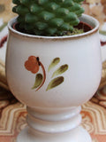 Hand Painted Vintage 1970's Pottery Plant Holder Goblet - Penny Bizarre - 4