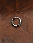 Hand Crafted 925 Sterling Silver Balinese Nose Ring 8mm - Penny Bizarre - 1