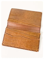 ORIGINAL VINTAGE 1970’s DEEP TAN BROWN GENUINE SNAKESKIN LEATHER WALLET