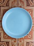 1960/70's Poole Pottery Twintone Sky Blue Dove Grey Tea Side Plates x 4 - Penny Bizarre - 2