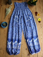 Indian Cotton Elephant Print Harem Pants Trousers - Penny Bizarre - 6